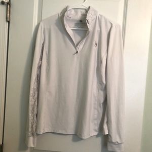 Romfh White Lace Sunshirt Show Shirt - M
